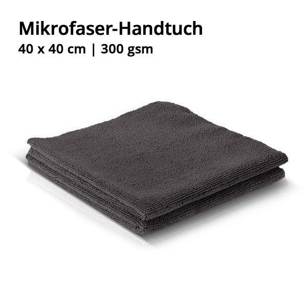 STAHLWERK Mikrofaser-Handtuch 20er Set 40 x 40 cm 300 gsm schwarz