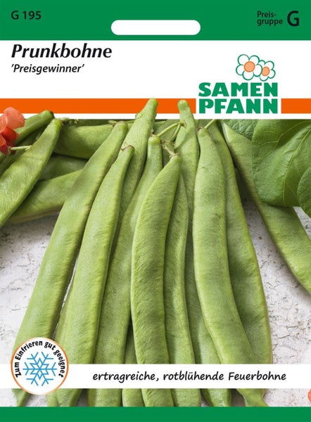 Samenpackung Prunkbohne Preisgewinner