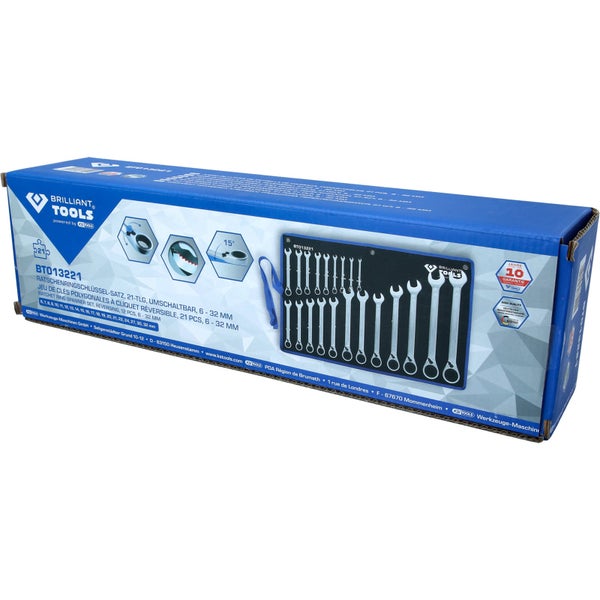 Brilliant Tools Ratschenschlüssel Satz im Karton