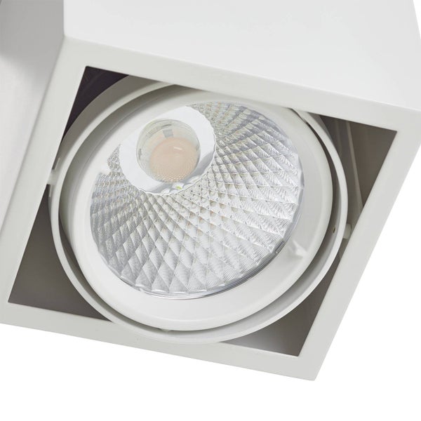 Arcchio LED Deckenleuchte Cirdan (Modern) in Weiß aus Aluminium, - Lampe Deckenlampe Wohnzimmerleuchte