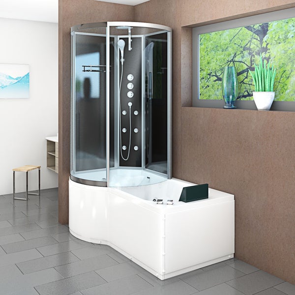Whirlpool Wanne Duschkabine sw K50-R32-WP-EC 100x1
