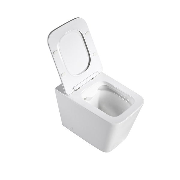 Wand-Tiefspül-WC mit offenem Spülrand und WC-Sitz