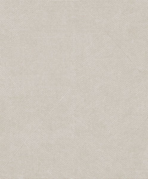 Masureel Tapete geometrisches Motiv Grau - 53 cm x 10.05 m - 630738