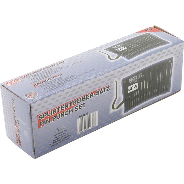 BGS Splintentreiber-Satz 100 - 150 - 200 mm 1,5 - 9,5 mm inkl. Körner 18tlg. - 1695