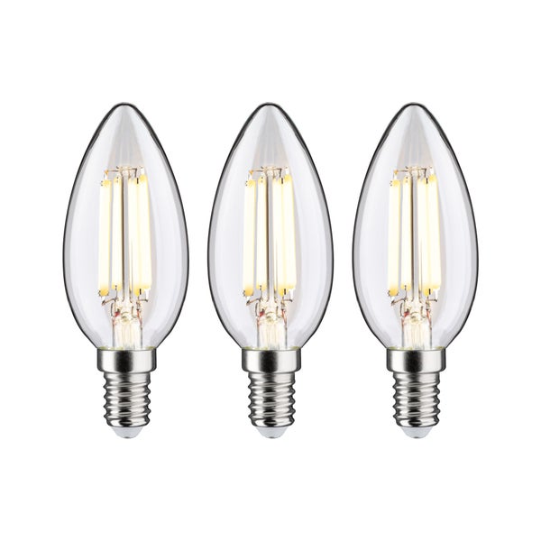 Eco-Line Filament 230V LED Kerze E14 525lm 2,5W 3000K Klar