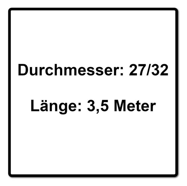 Festool D27/32x3,5m-AS/CTR Saugschlauch konisch ( 204921 ) für CT 26/36/48 CT MINI CT MIDI ab 2019