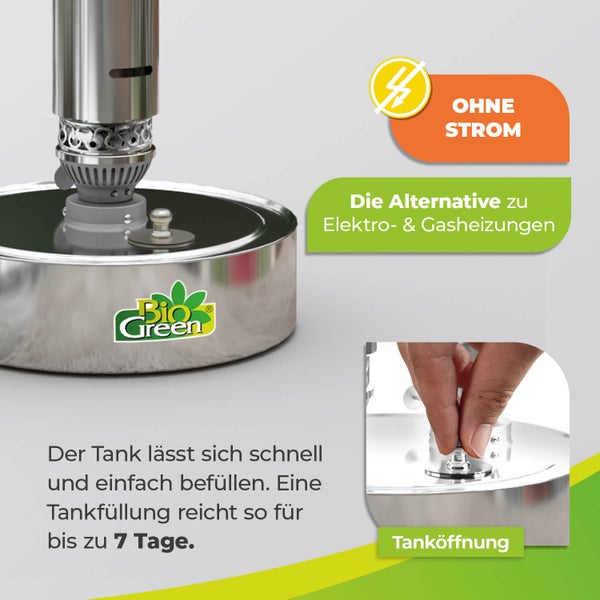 Paraffin Gewächshausheizung Warmax Power 4 aus Edelstahl 300 Watt
