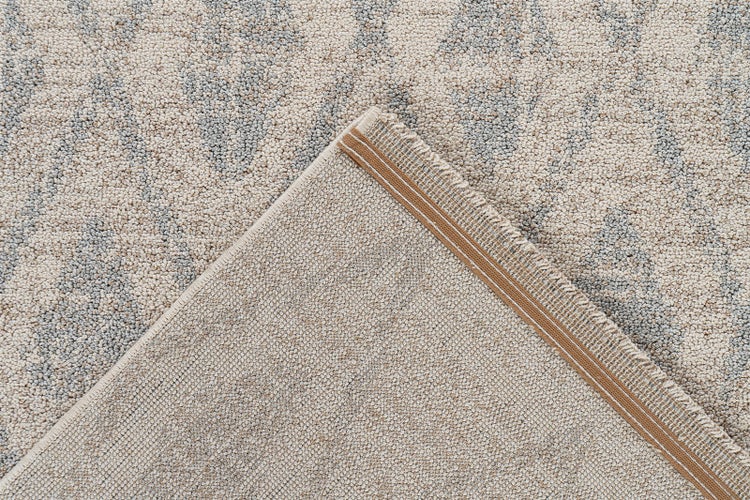 Kurzflor Teppich Zenon Beige / Blau Modern 80 x 150 cm