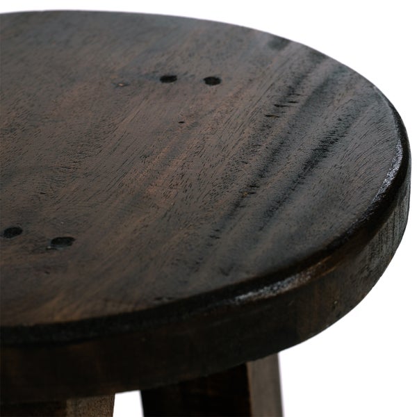 Pflanzenhocker Bern Mahagoni Massivholz 03 dunkelbraun