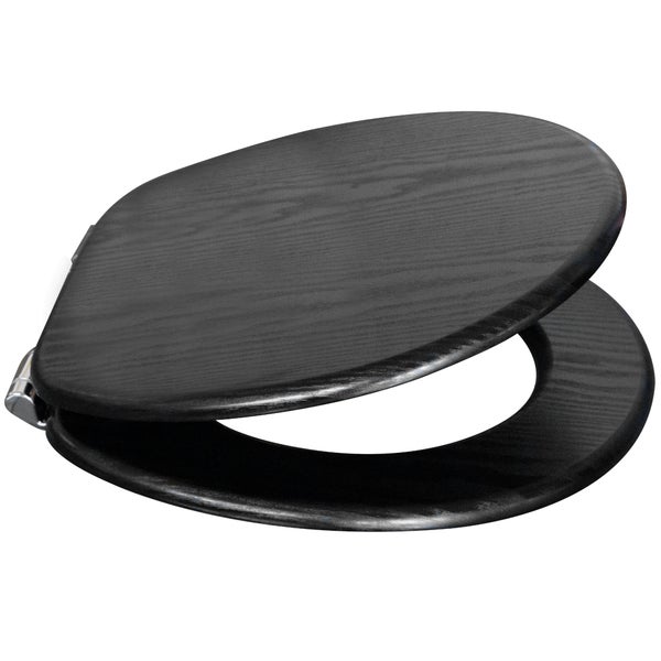 WC-Sitz Black Wood