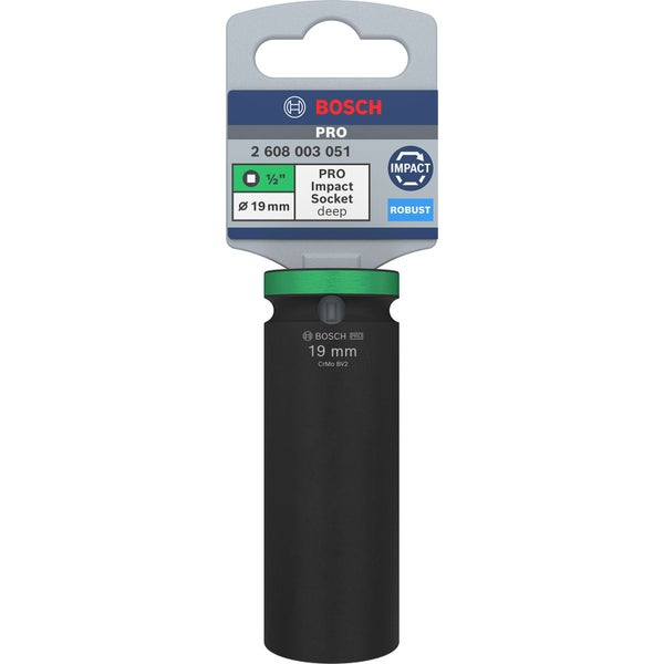 Bosch Pro Steckschlüssel 19 mm Aufnahme 1/2 Zoll