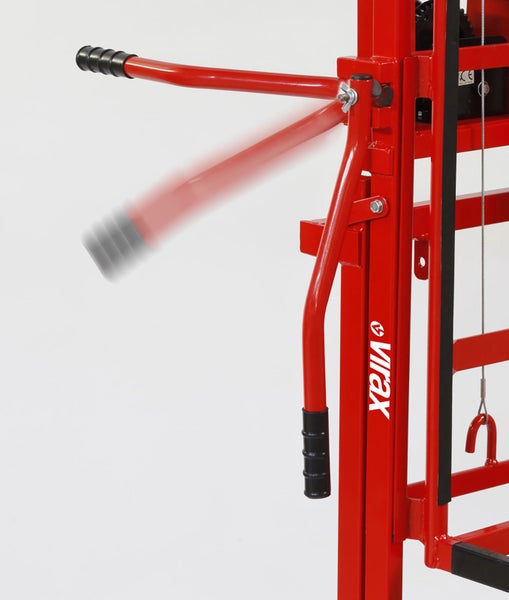 Virax Logo an einer Hebevorrichtung mit beweglichem Griff.