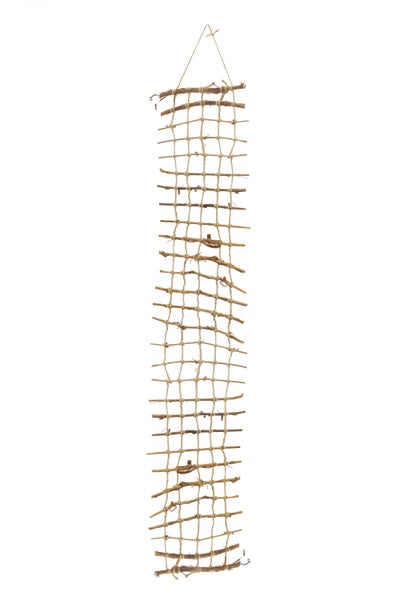 FRANK FLECHTWAREN | Hänger Gitter, HOLZ, HANF, 150 x 25 cm