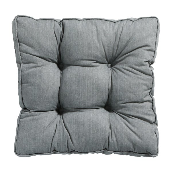 Sitzkissen Florance Basic grau - ca. 47x47 cm - 4er-Set