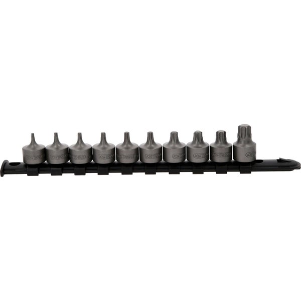 KS TOOLS 3/8 Bit-Stecknuss-Satz Torx kurz 10tlg. T10-T55 - 917.4015