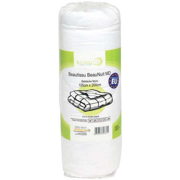 Beautissu BeauNuit MD Bettdecke Mono 135 cm x 200 cm in Verpackung