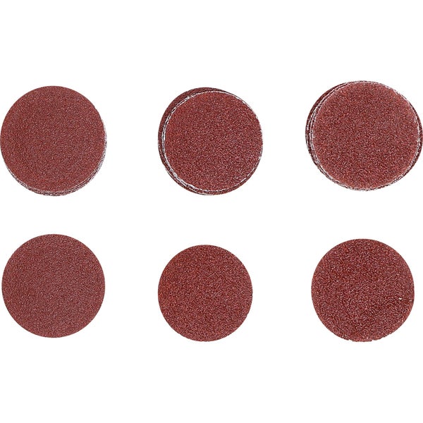 BGS Schleifblatt-Satz für Exzenterschleifer Ø 30 mm K 60 - 80 - 120 30tlg. - 70193