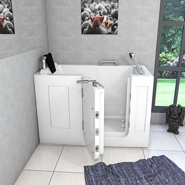 Sitzwanne Whirlpool Wanne mit Tür S07WP-TH-A-L 140x76cm