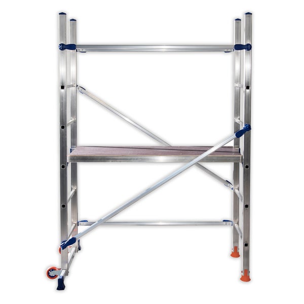 Rollgerüst aus Aluminium mit Arbeitsplattform