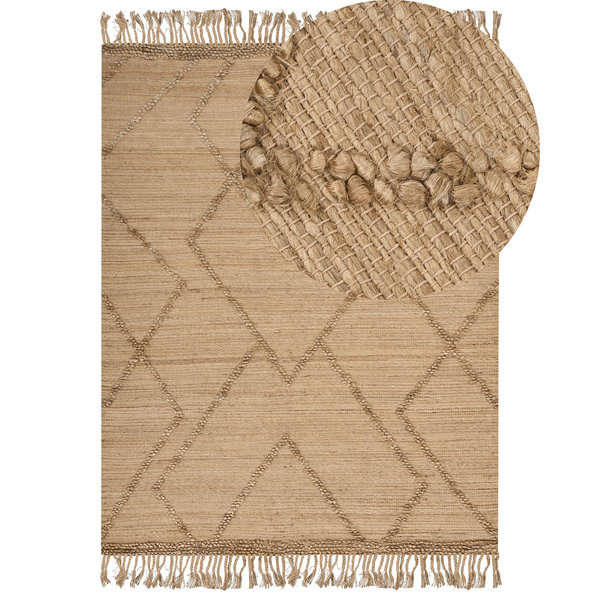Teppich HANDERE 160 x 230 cm Jute Beige