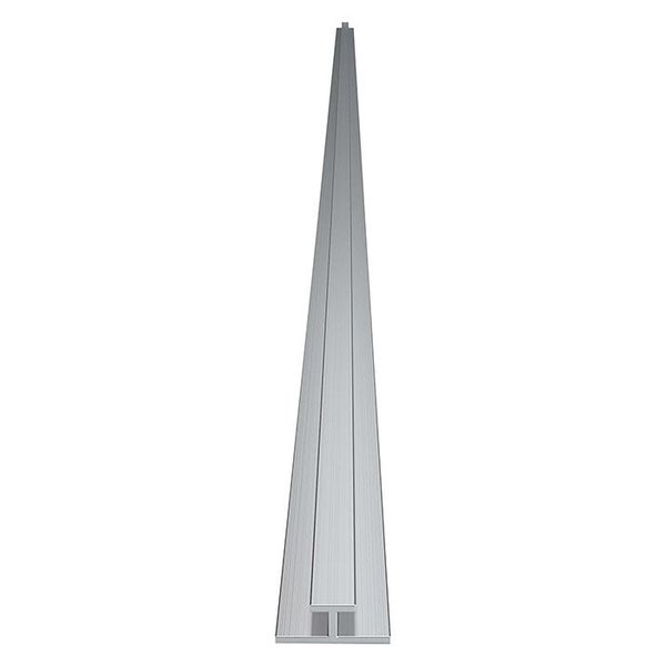 Verbindungsprofil für Duschrückwände 3mm, Silver Matt