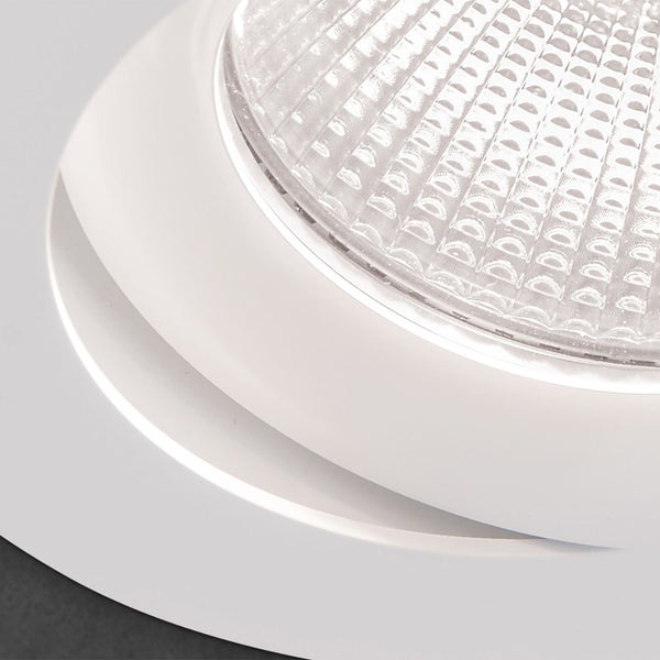 Einbaustrahler Aluminium GU10 Ø 9cm Weiß
