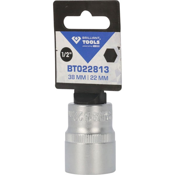 BRILLIANT TOOLS 1/2 Sechskant-Stecknuss 22 mm - BT022813