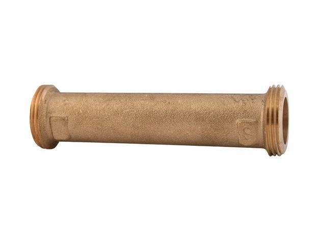 Verlängerungsrohr aus Messing mit Außengewinde für die Sanitärinstallation.