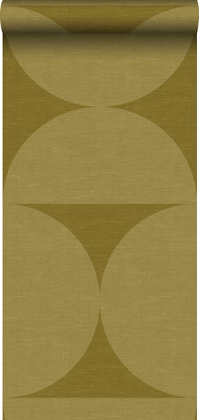Origin Wallcoverings XXL-Vliestapete Halbkreise Ockergelb - 50 x 900 cm - 357226