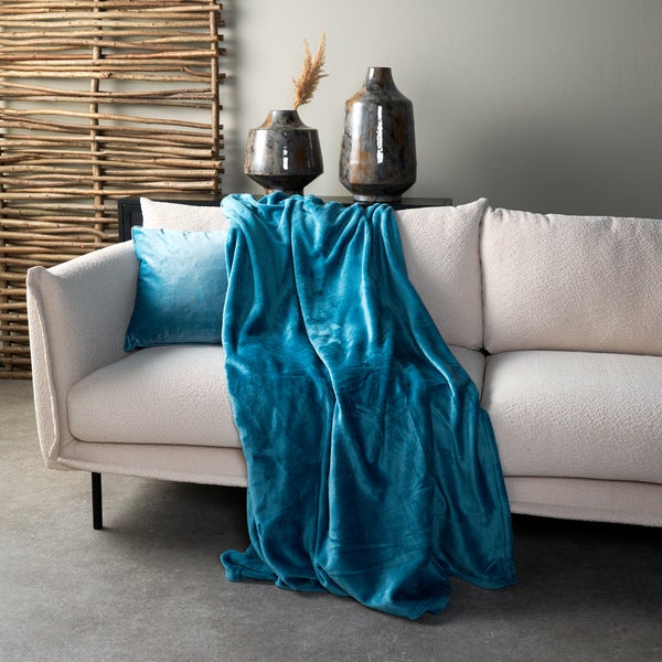 Wohndecke Charlie - Blau 200x220 cm