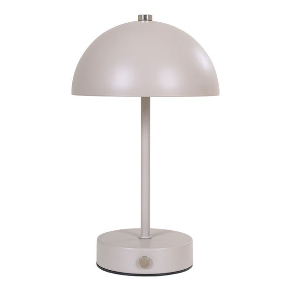 Holt Tischlampe LED wiederaufladbar sandfarben. 15 X 15 X 25 cm