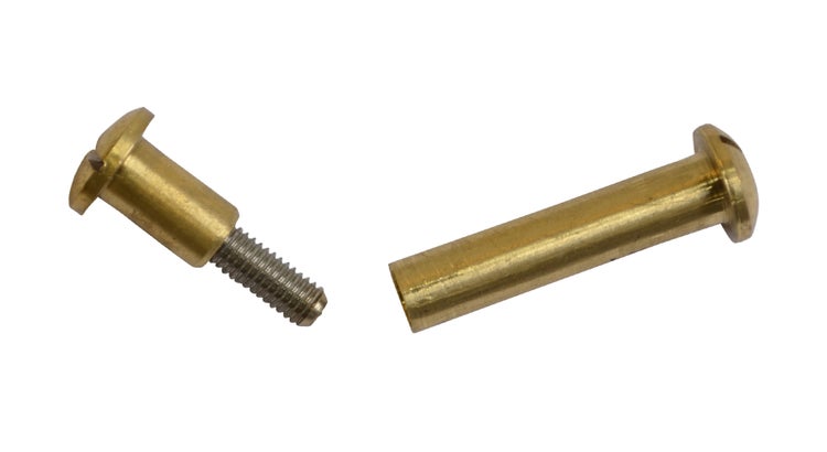 Ersatzteile Teakmöbel Ersatzschraube Messing Hülsenschraube 69-mm 2-teilig