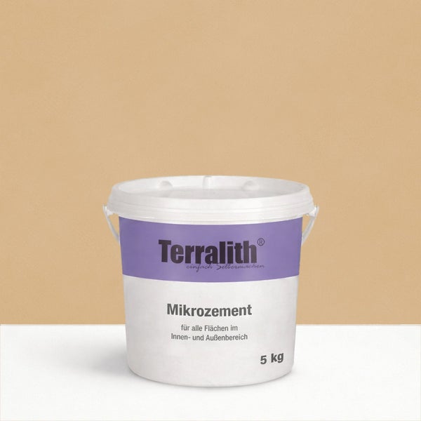Terralith Mikrozement im 5 Kilogramm Eimer für den Innen- und Außenbereich