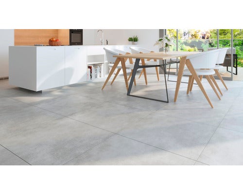 Feinsteinzeug Wand und Bodenfliese Classica hellgrau 79,8x79,8x0,8cm rektifiziert