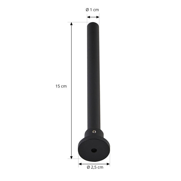 Lindby Stromschienenleuchte Linaro in Schwarz - 1-Phasen Stromschiene, Stromschienenstrahler