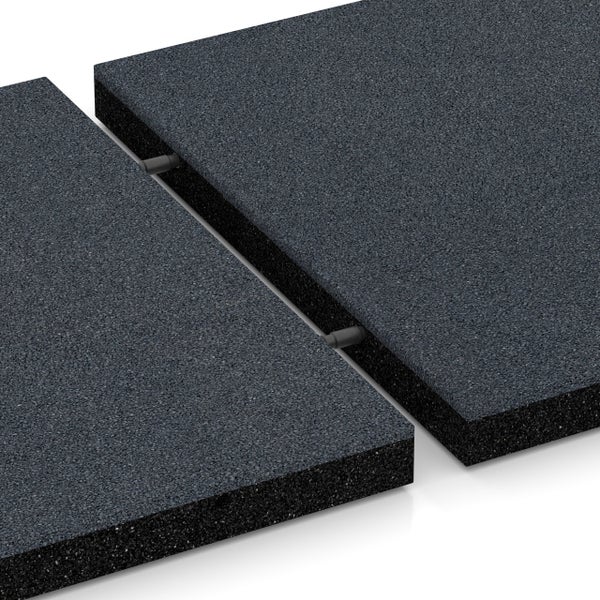 Fallschutzmatten aus Gummigranulat mit Verbindungssteckern für ein sicheres Stecksystem.