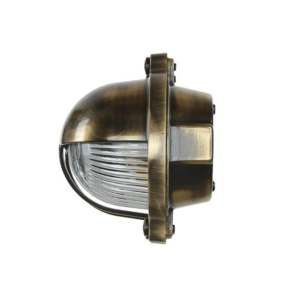 Wandleuchte mit klarem, gewelltem Glas