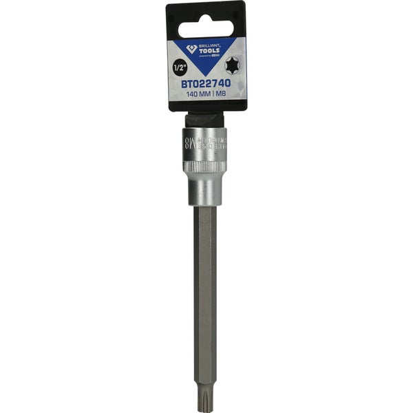 BRILLIANT TOOLS 1/2 RIBE-Bit-Stecknuss 140 mm lang M8 - BT022740