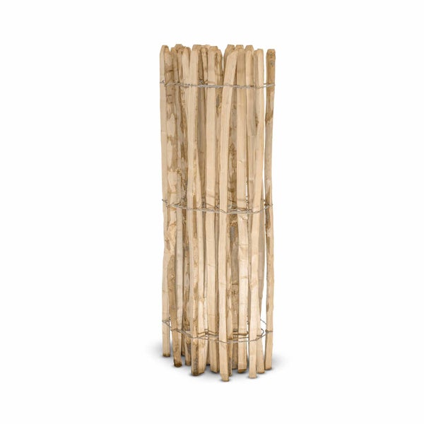 Englischer Staketenzaun Kastanie - Länge 5 Meter, Höhe 122 cm, Lattenabstand 8-10 cm