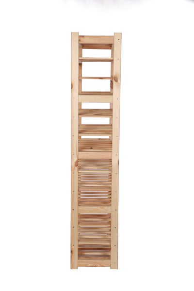 PROREGAL Weinregal SPREEWALD HxBxT 163x70x33cm 78 Flaschen auf 13 Ebenen Massives Kiefernholz Natur