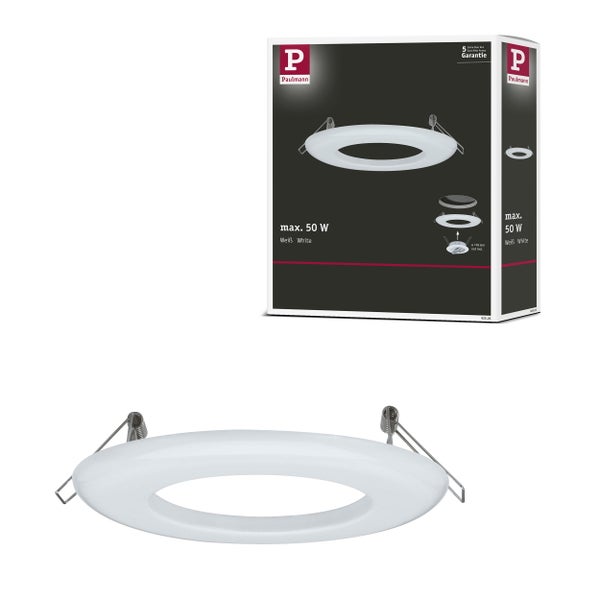 Adapter Einbauleuchten-Einbauadapter Ø 130 mm 130mm Weiß