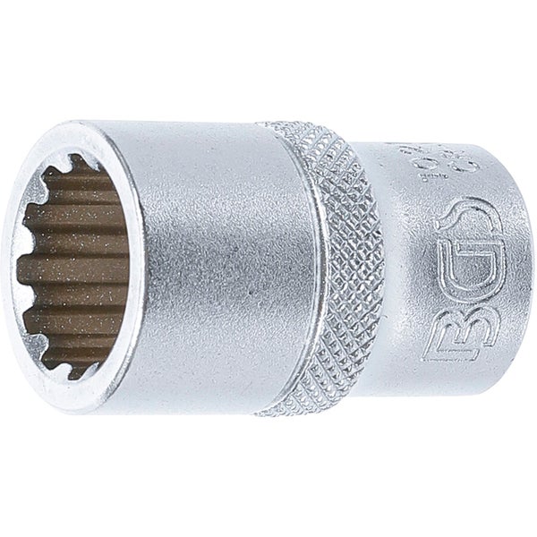 BGS Steckschlüssel-Einsatz Gear Lock Antrieb Innenvierkant 12,5 mm (1/2) SW 15 mm - 10215