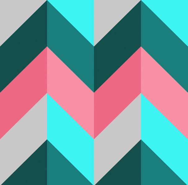 Walls4You Tapete Fischgrätmuster Multicolor - 53 cm x 10 m - 640116