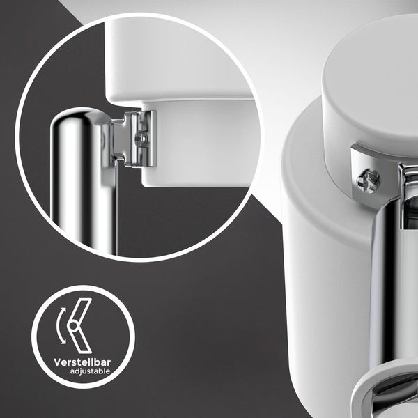 Klemmlampe - 5W, 400lm, LED, mit Stecker, dimmbar, warmweiß, weiß