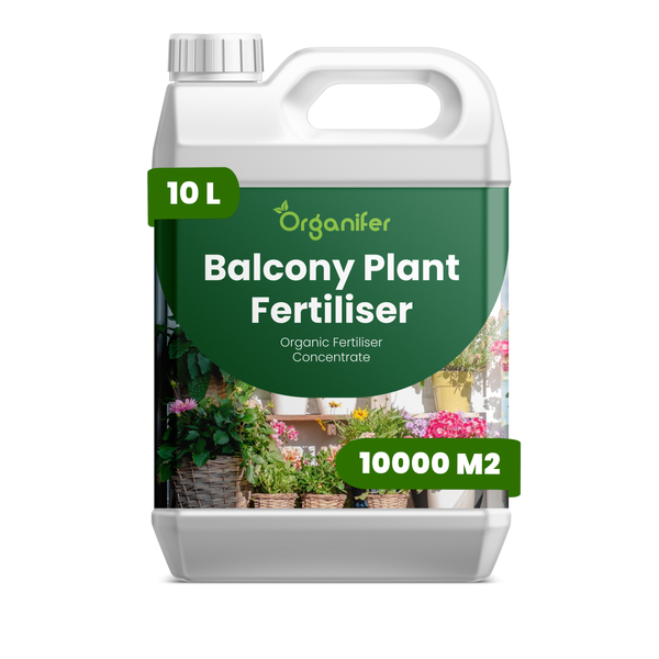 Fünf Flaschen Organifer Goldfruit Palmendünger, organisches Flüssigdüngerkonzentrat, jeweils 5 Liter.