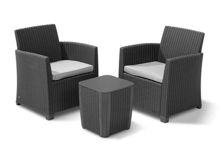 Keter Mia Balkonset - 2 Personen - Anthrazit