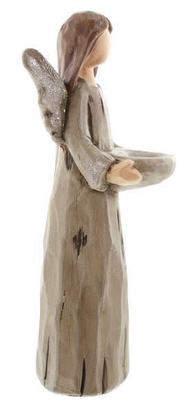 Engel Figur mit Schale