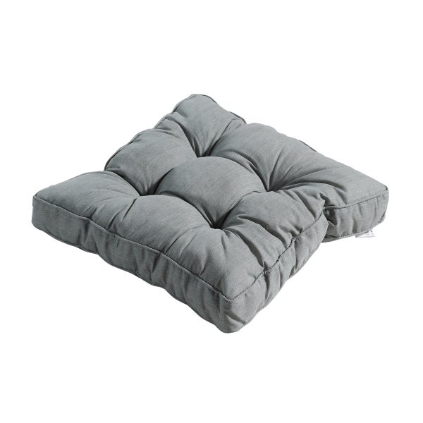 Sitzkissen Florance Basic grau - ca. 47x47 cm - 4er-Set
