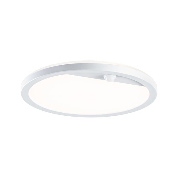 LED Außenpanel Lamina Backlight Dämmerungsgesteuerter Bewegungsmelder (IR) seewasserresistent IP44 rund 280mm 3000K 14,5W 1200lm 230V Weiß Kunststoff