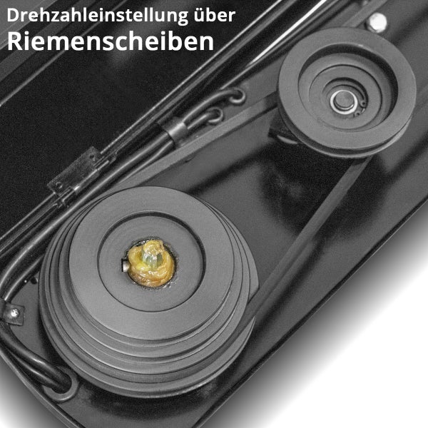 Drehzahleinstellung über Riemenscheiben